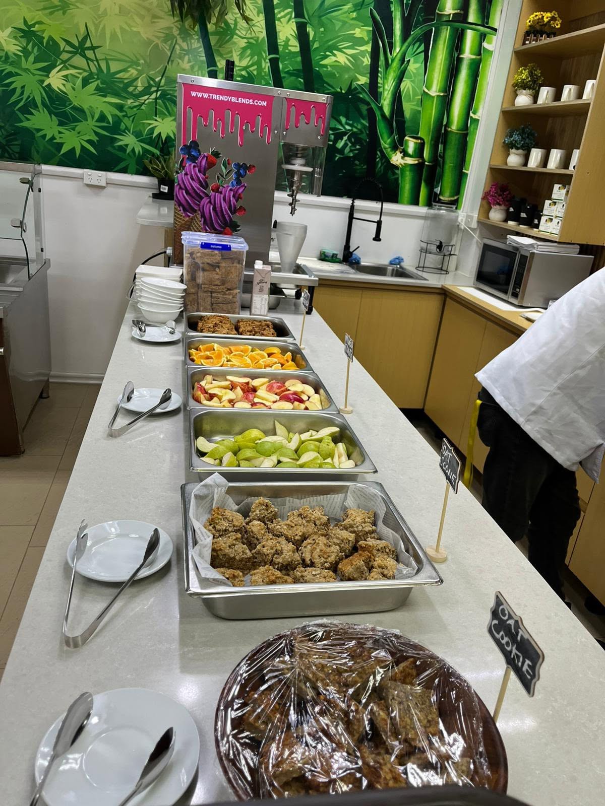Plant-based breakfast selection