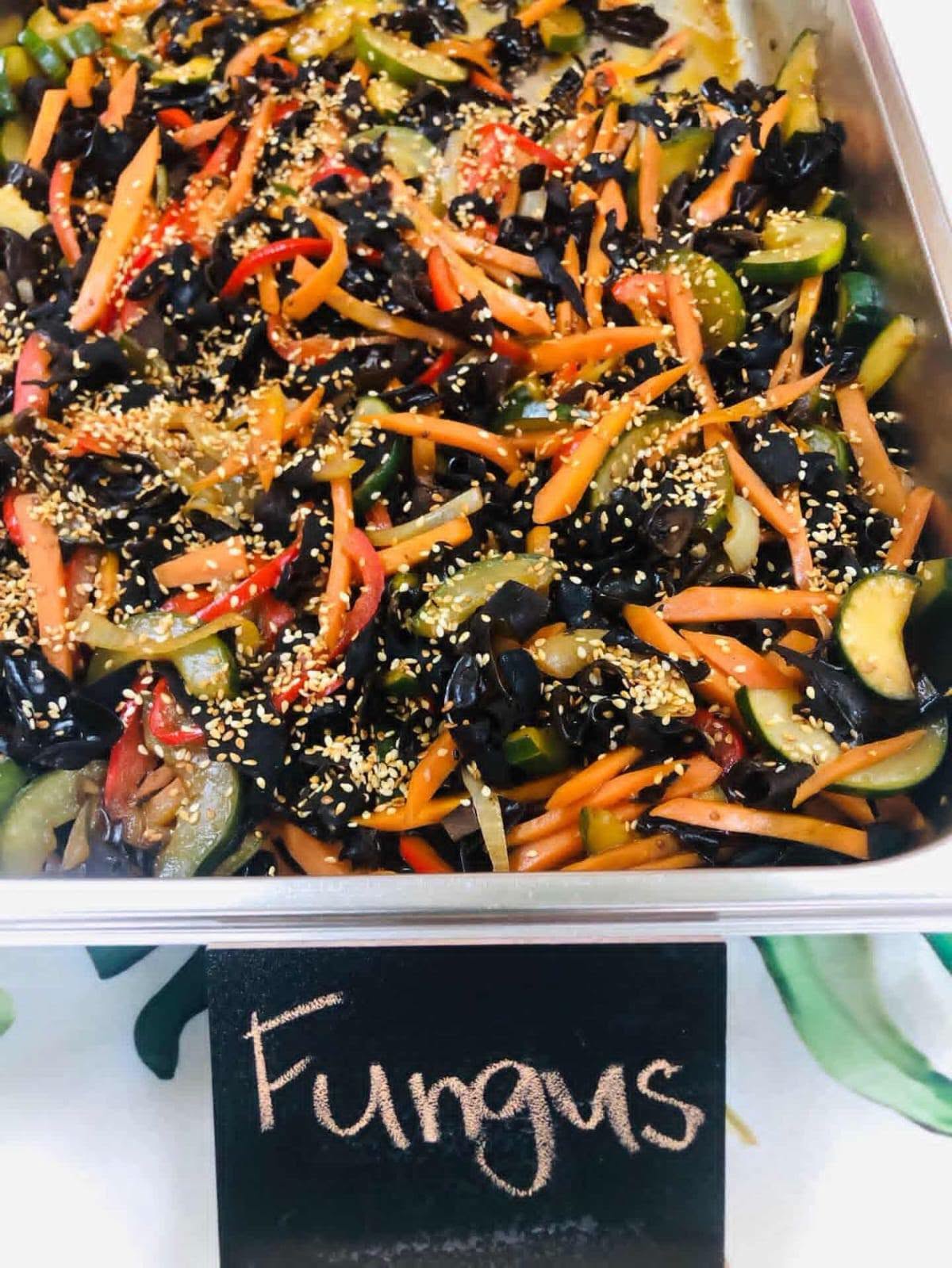 Plant-based mushroom dish
